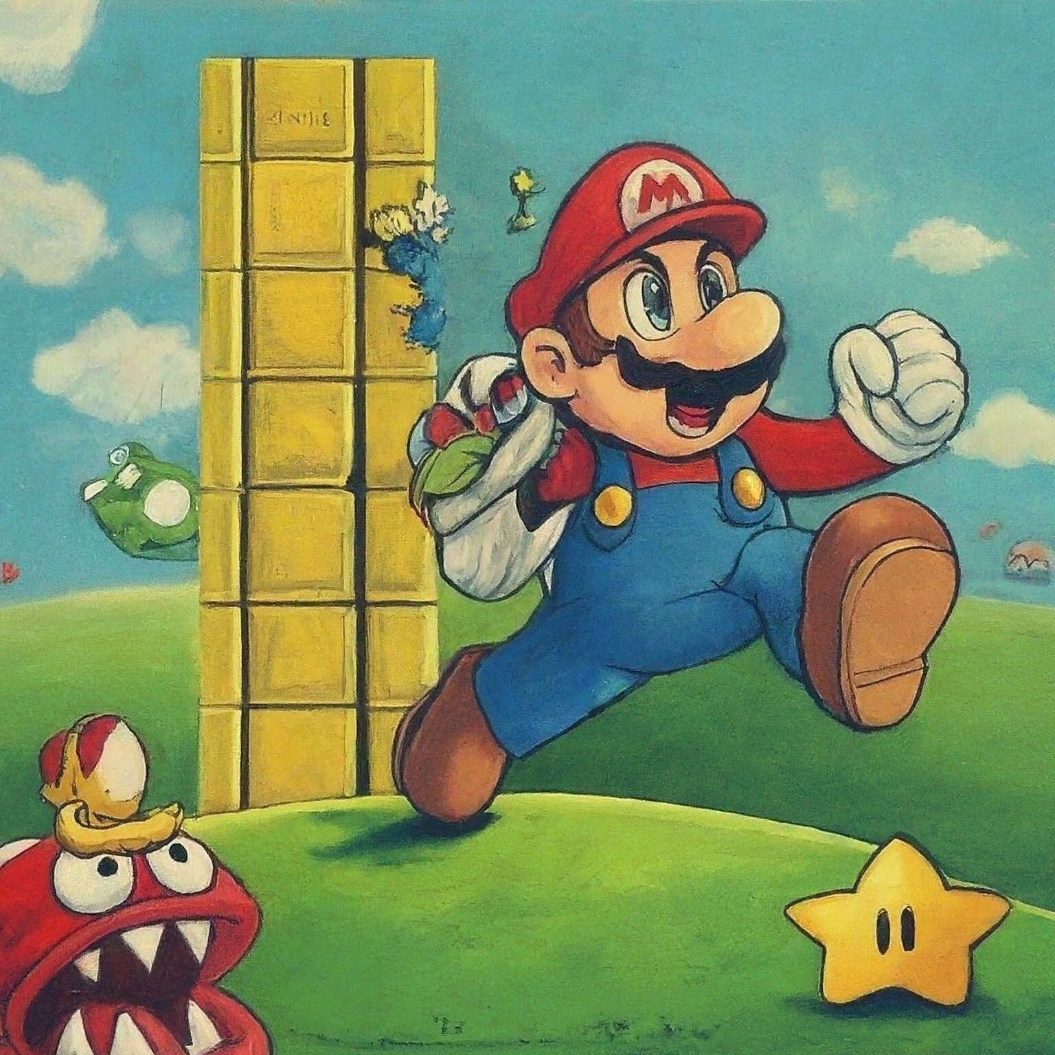 super mario, running