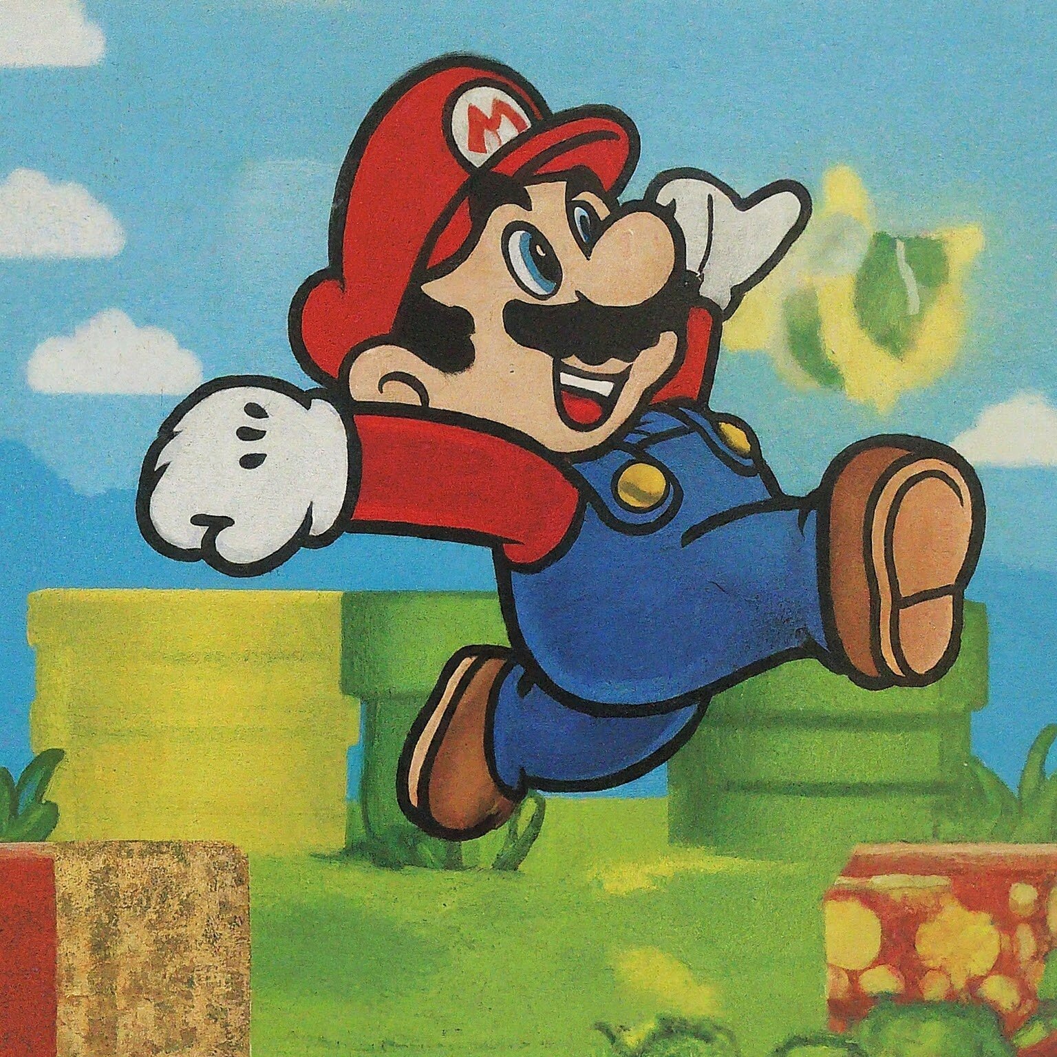 super mario happy